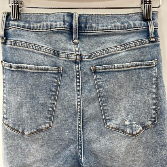 Abercrombie & Fitch Ultra High Rise Preppy Distressed Skinny Ankle Jeans Size 27 - Picture 5 of 9